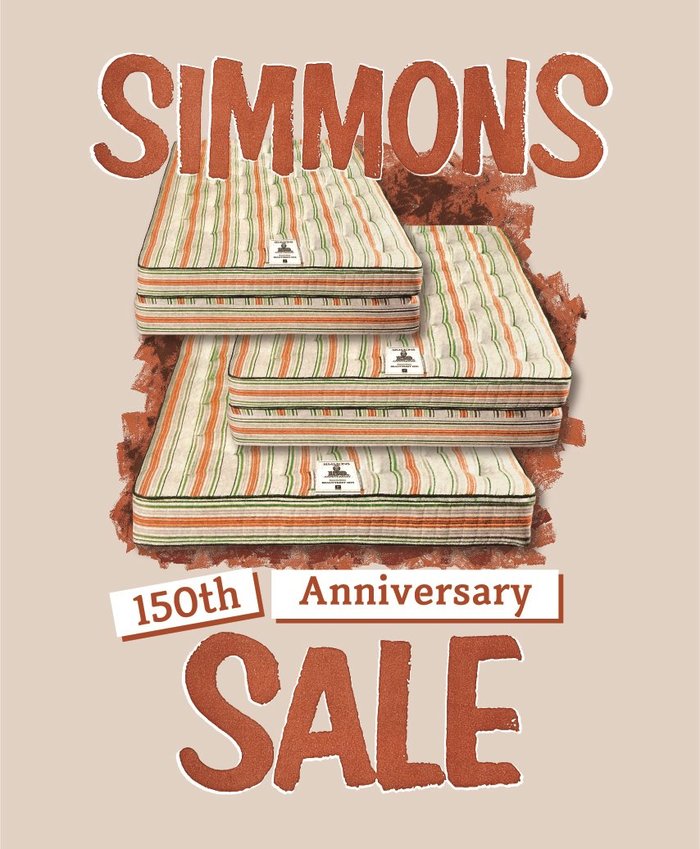 ▲ 이미지=시몬스 침대, 브랜드 창립 150주년 기념 세일 진행