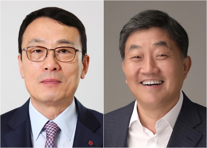 ▲ 이방수 ㈜LG CSR팀장 사장(왼쪽), 손보익 실리콘웍스 대표이사 사장  © LG