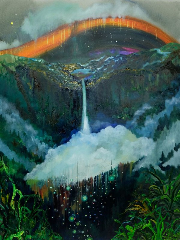 ▲오승경, Rainbow Drops, Oil on Canvas, 97 x 145.5 cm, 2021