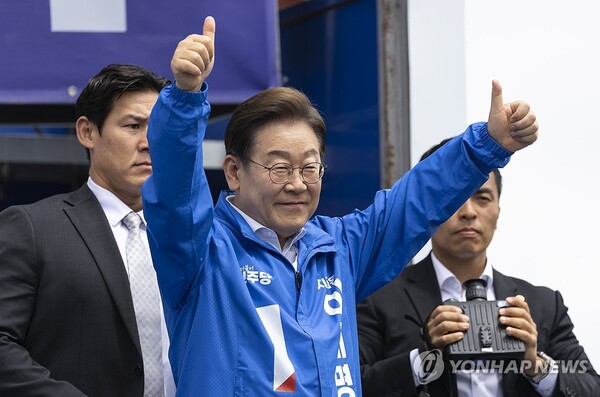 더불어민주당 이재명 대선 후보가 17일 AI(인공지능) 연합뉴스