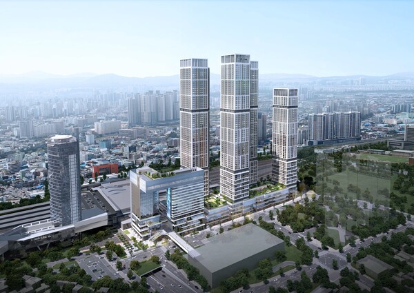 대전역세권 복합2-1구역 개발사업 조감도